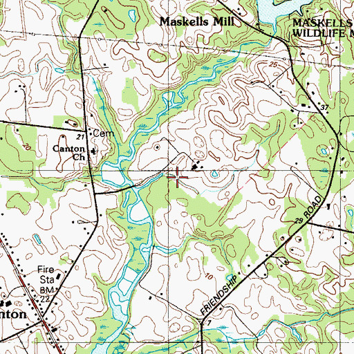 Topographic Map of Stoe Creek Farm Airport, NJ
