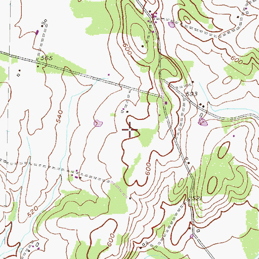 Topographic Map of Greer Airport, MD