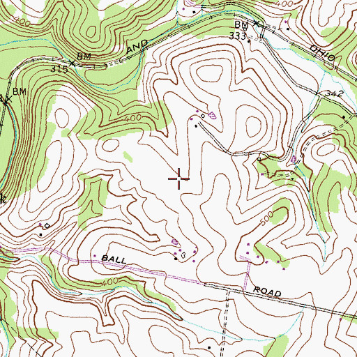Topographic Map of Ijamsville Airport, MD
