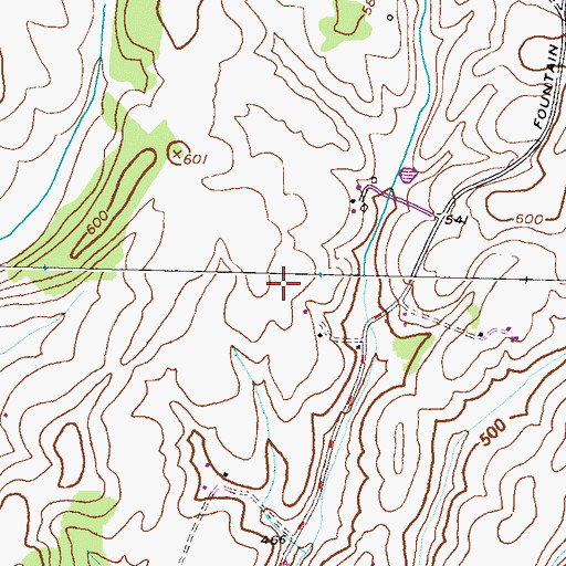 Topographic Map of Flying H Farm Airport, MD