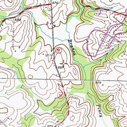 Topographic Map of Suzie Field, MD