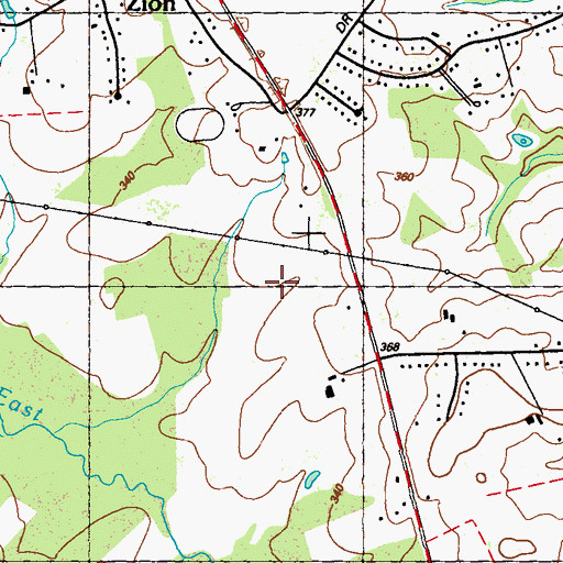 Topographic Map of High Valley Airport, MD