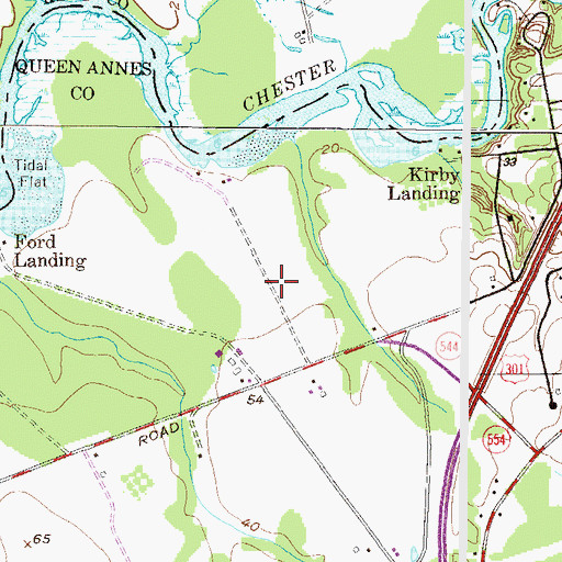 Topographic Map of Spring Landing, MD