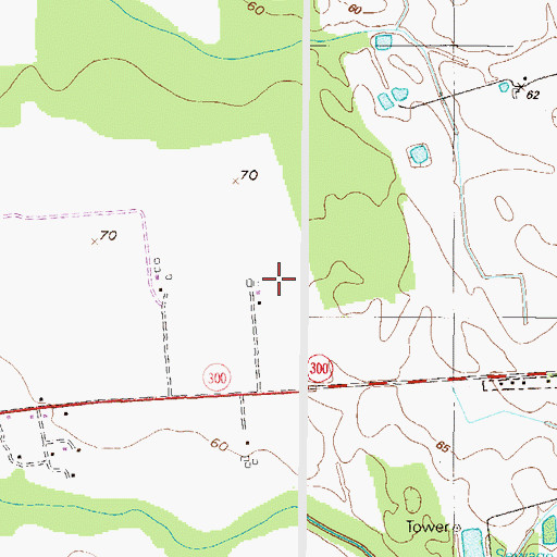 Topographic Map of Roseland Airport, MD