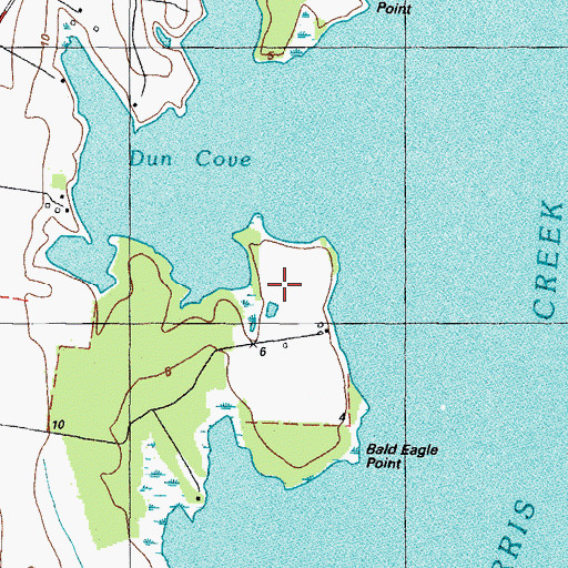 Topographic Map of Tilghman Whipp Airport, MD