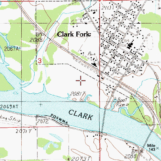 Topographic Map of CX Ranch Number 2 Airport, ID