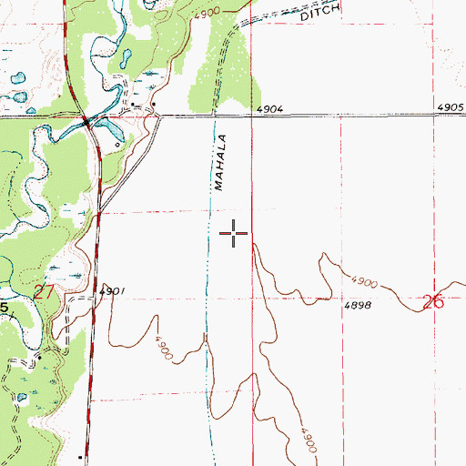Topographic Map of Bear Air Airport, ID