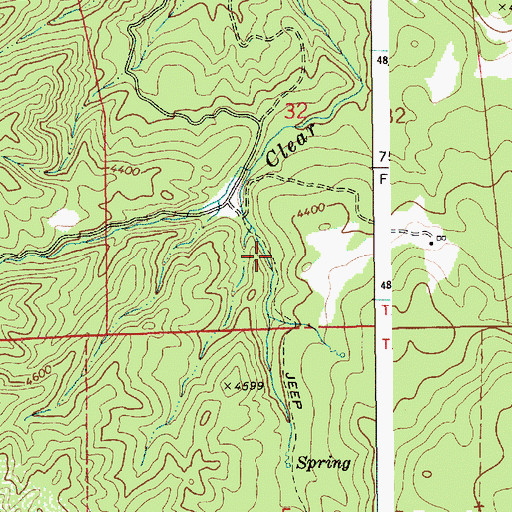 Topographic Map of Harrington Airport, ID