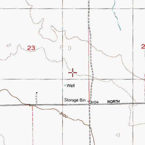 Topographic Map of P and R Field, ID