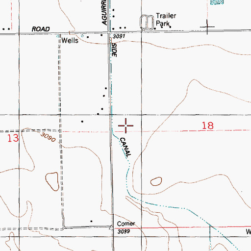 Topographic Map of Coyote Run Airport, ID