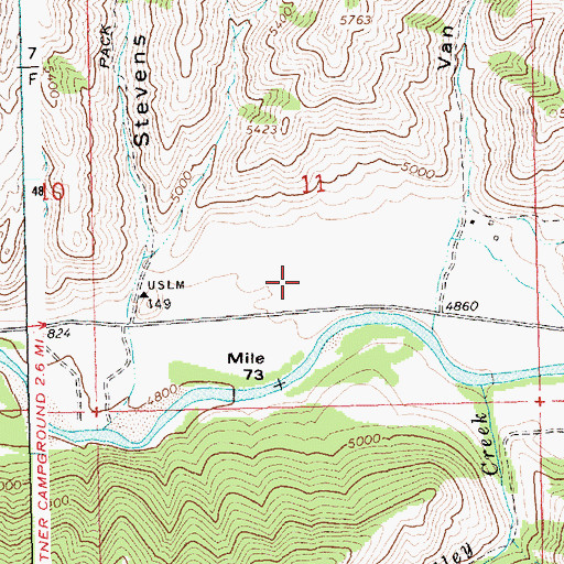 Topographic Map of South Fork Ranch Airport, ID