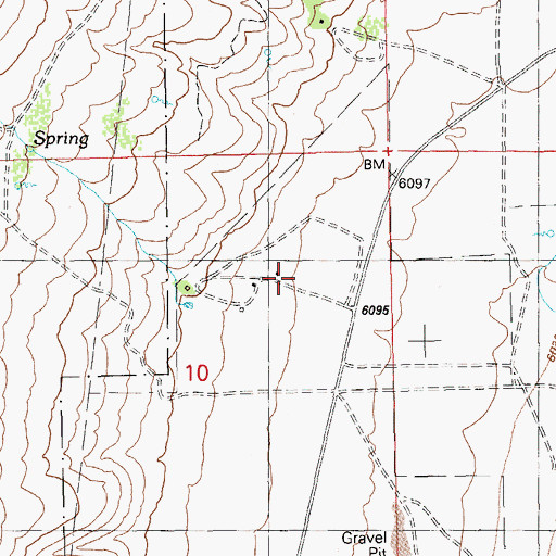 Topographic Map of Llama Ranch Airport, NV