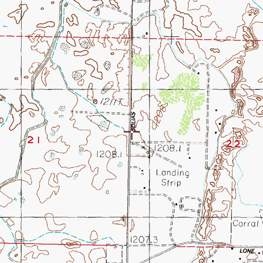 Topographic Map of Fallon Southwest Airpark, NV