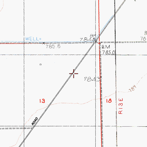Topographic Map of Heritage Airport, CA