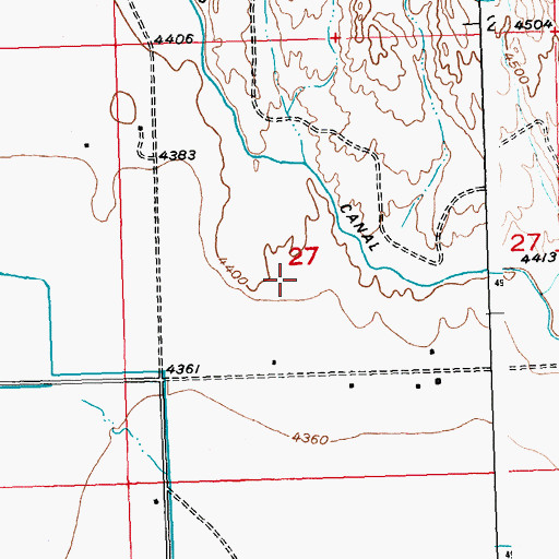 Topographic Map of Black Diamond Airport, WY