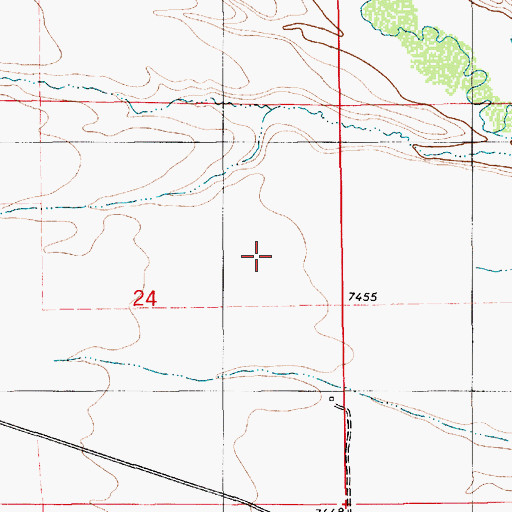 Topographic Map of Mountain King Ranch Airport, WY
