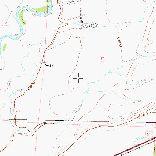 Topographic Map of Eagle Soaring Airport, CO