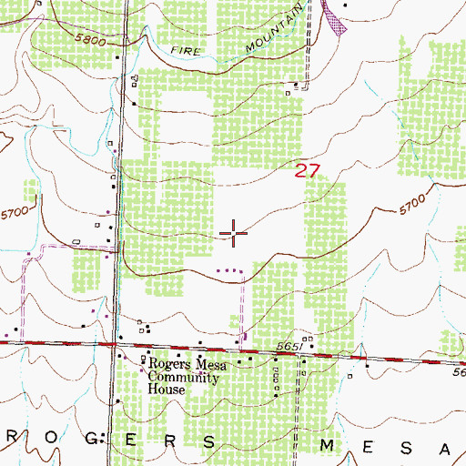 Topographic Map of Montemadeira II Airport, CO