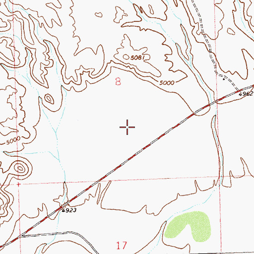 Topographic Map of Westwinds Airport, CO