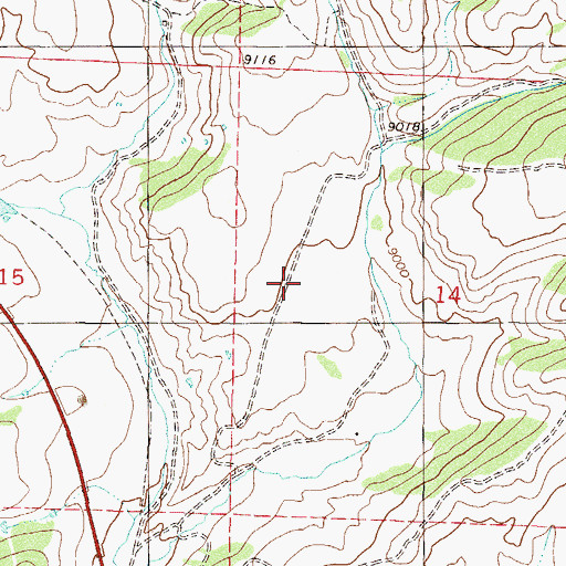 Topographic Map of Granite Mountain Lodge Airport, CO