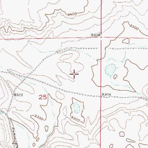 Topographic Map of Lux Field, CO