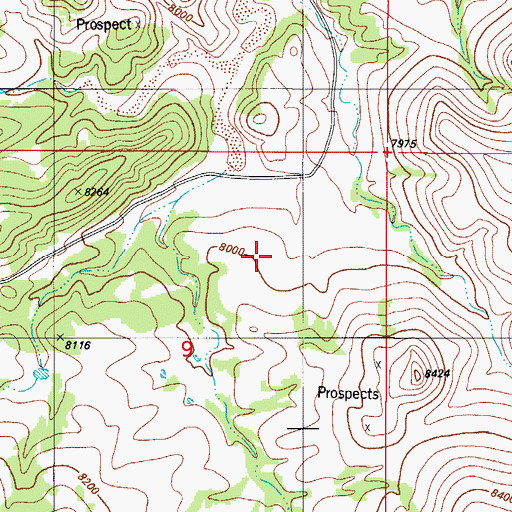 Topographic Map of Coyote Creek Ranch Airport, CO