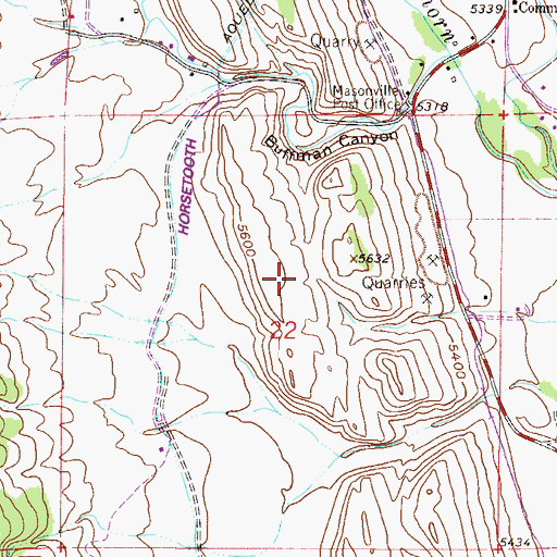 Topographic Map of Sprague Airport, CO