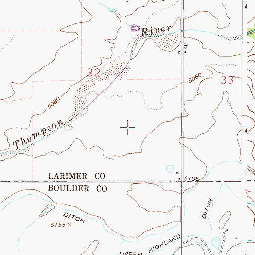 Topographic Map of Pond's Field, CO