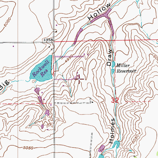 Topographic Map of Skylane Ranch Airport, CO