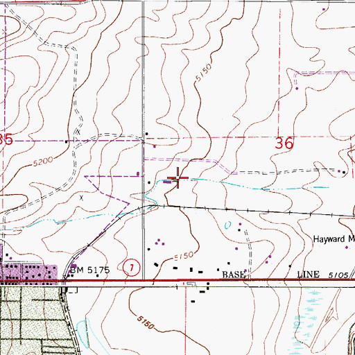 Topographic Map of Fox Hole Airport, CO