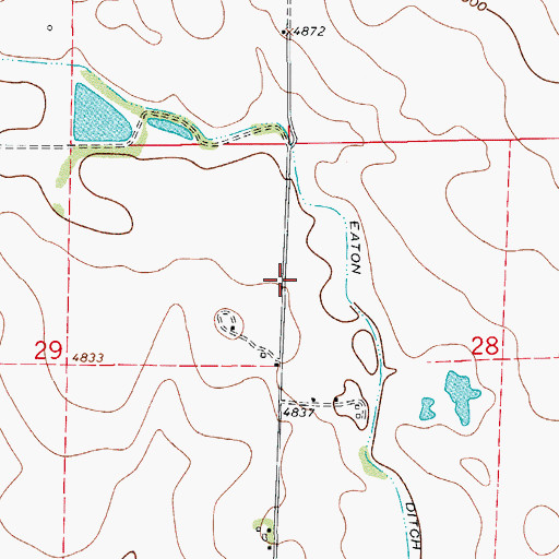 Topographic Map of Hay Fever Farm Airport, CO