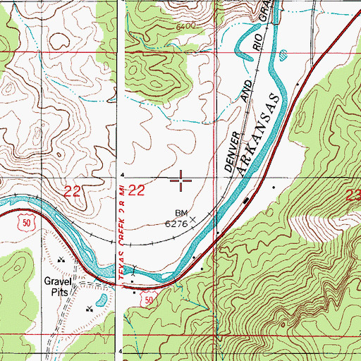 Topographic Map of Lowe Airstrip, CO