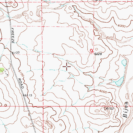 Topographic Map of Bijou Bottom Strip, CO