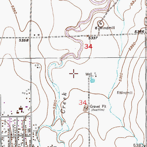 Topographic Map of Comanche Airfield LLC, CO