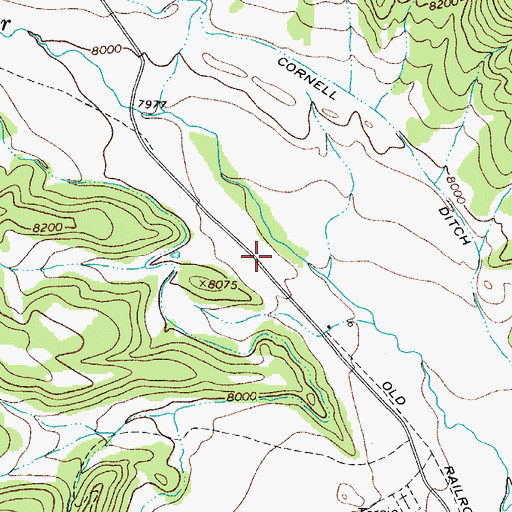 Topographic Map of Tercio Ranch Airstrip, CO