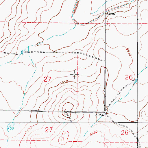 Topographic Map of Cholla Airport, CO
