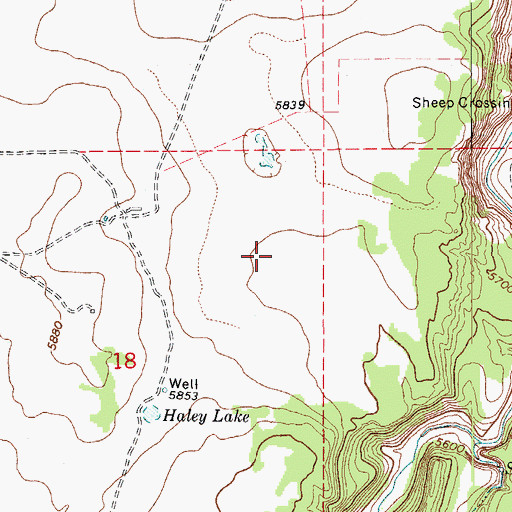 Topographic Map of Cuchara Ranch Airport, CO