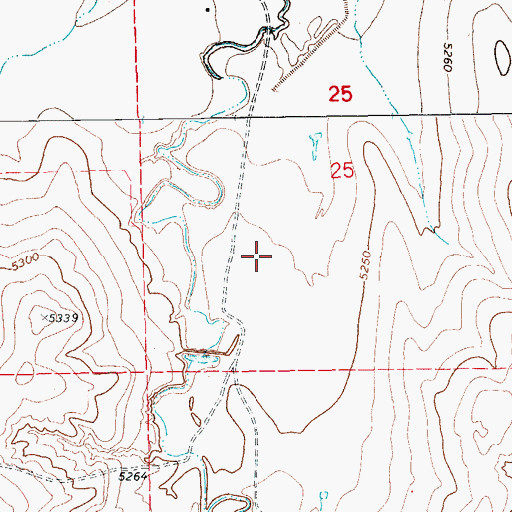 Topographic Map of Metrogro Farm Airport, CO