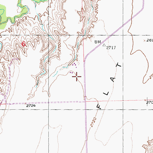 Topographic Map of Brown Field, SD