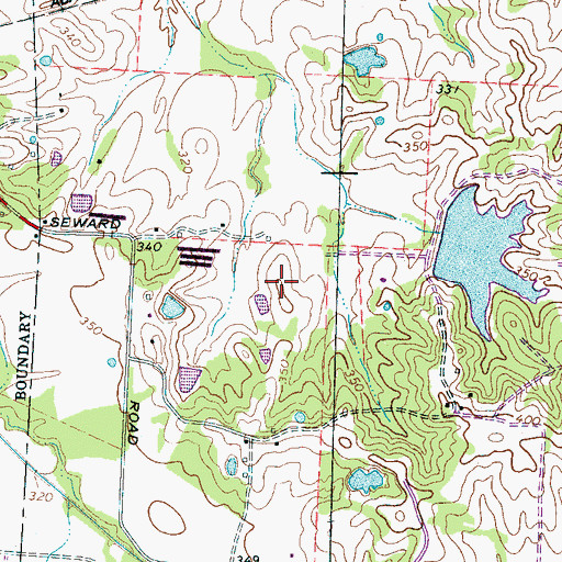 Topographic Map of Parker Airport, TN