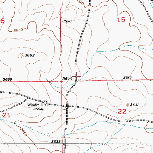 Topographic Map of Champion Ranch Airport, NM
