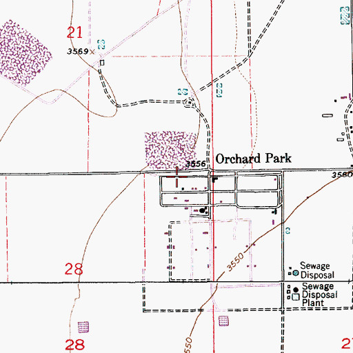 Topographic Map of Benedict Airpark, NM