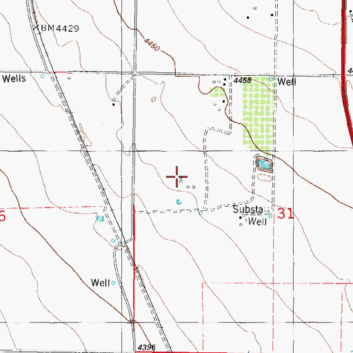Topographic Map of Beckett Farm Airport, NM