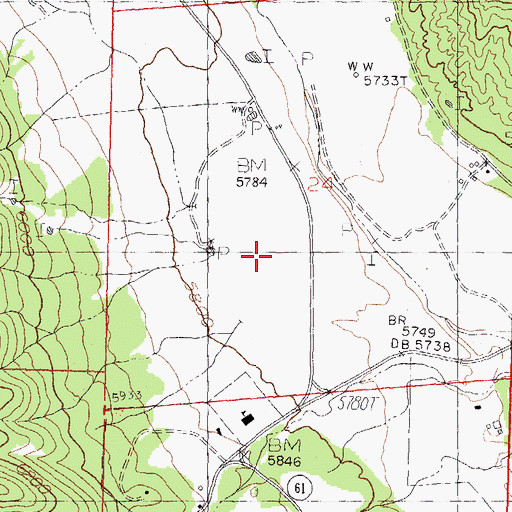 Topographic Map of Casas Adobes Airpark, NM