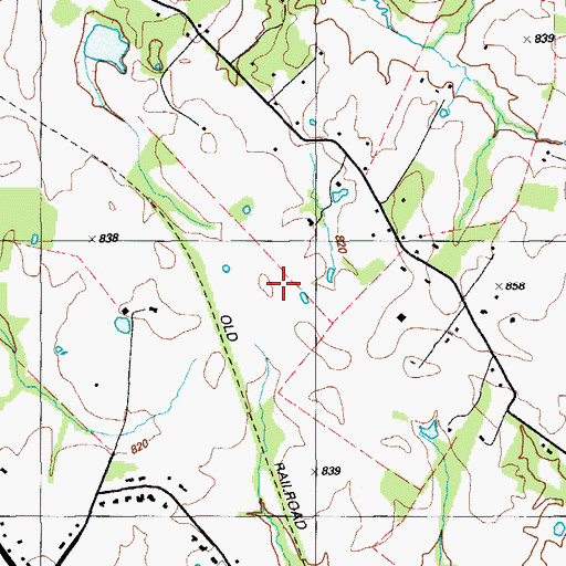 Topographic Map of Oz Airport, KY