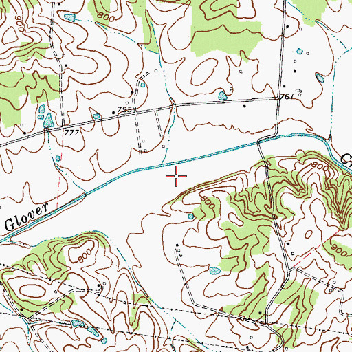 Topographic Map of Creek Side Landing, KY