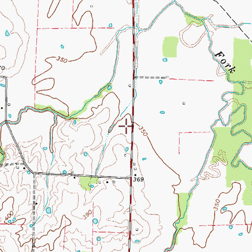 Topographic Map of Larkins Farm Airport, KY