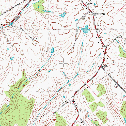 Topographic Map of Ryan Field Airport (historical), KY