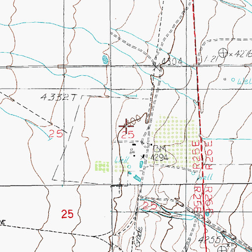 Topographic Map of Grizzles Orchard, AZ