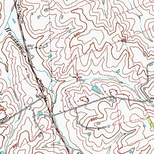 Topographic Map of Wild Blue Airport, KY
